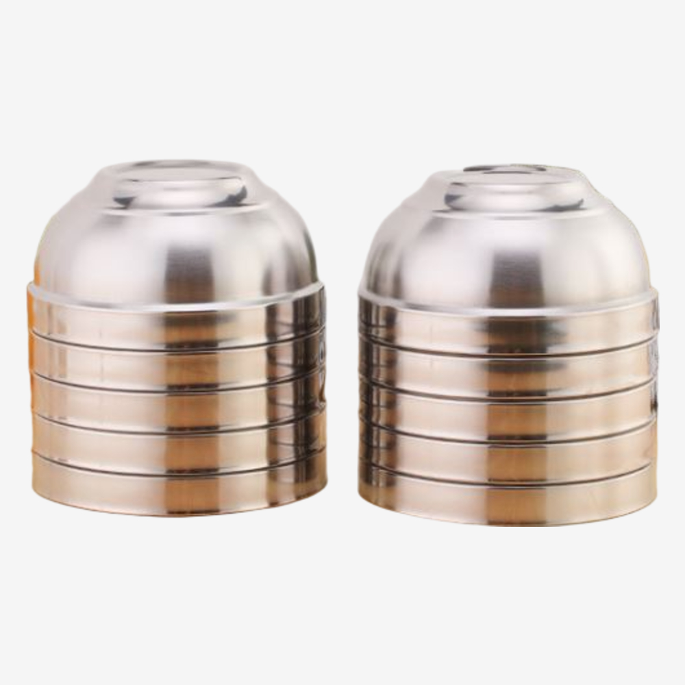 고급 304 올스텐 두꺼운 이중 스텐 냉면그릇 업소용 냉면기 20cm