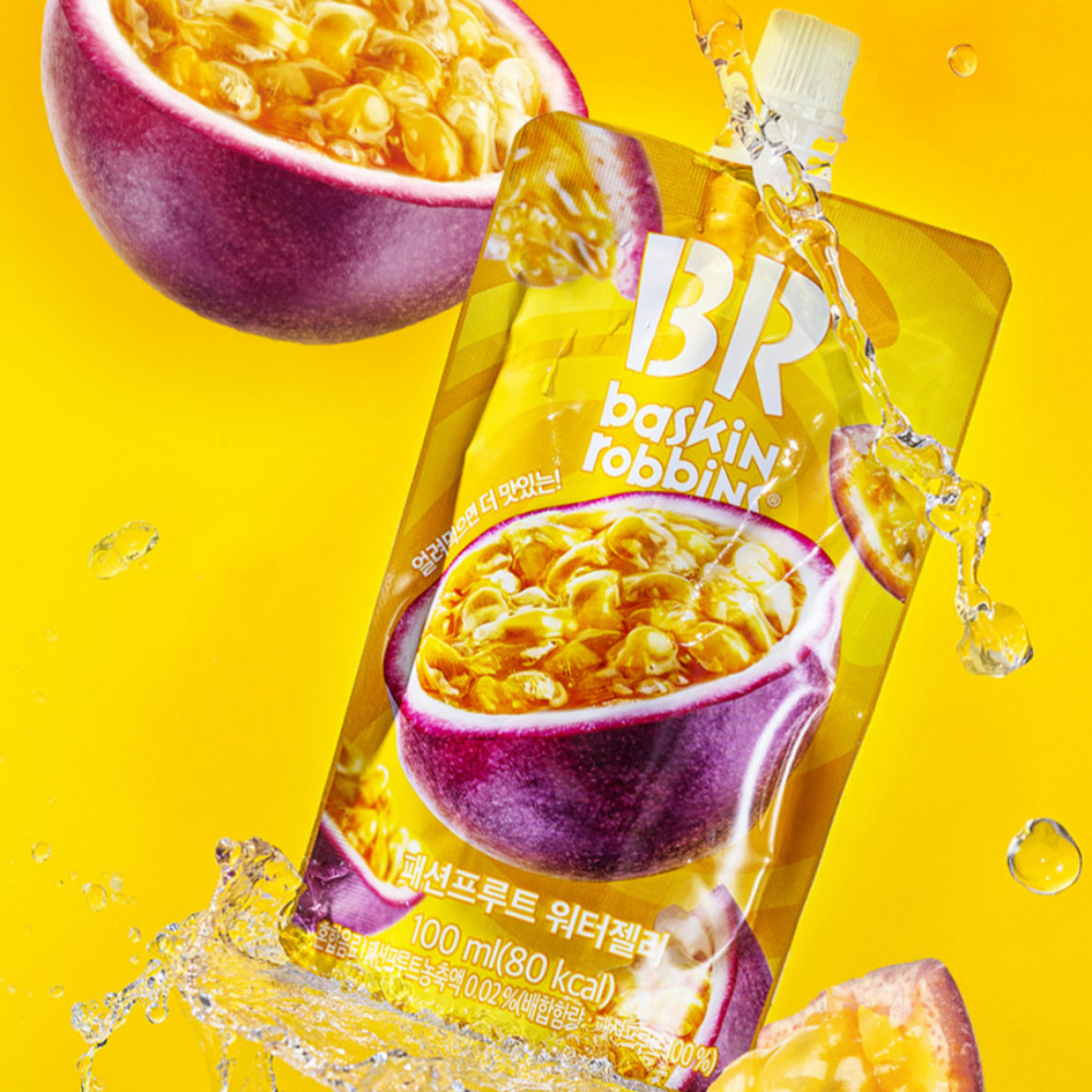 베스킨라빈스 블랙소르베/패션프루트 워터젤리 100ml x 10개 20개