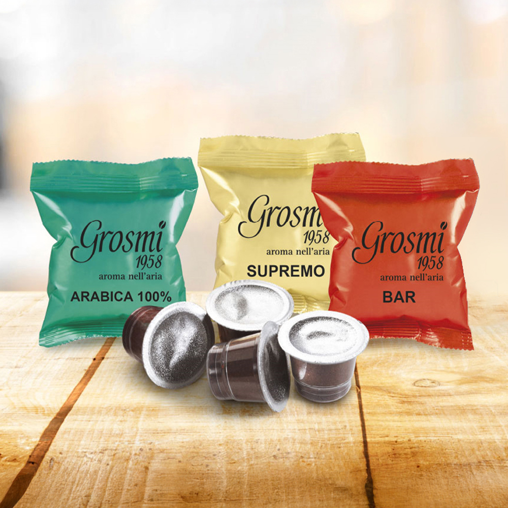 그로즈미 캡슐커피 이탈리아 수입 수프레모 바 아라비카 네스프레소호환 12개입/30개입