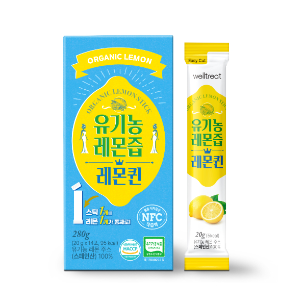 유기농 레몬즙 레몬퀸 레몬수 원액 NFC 착즙 14포