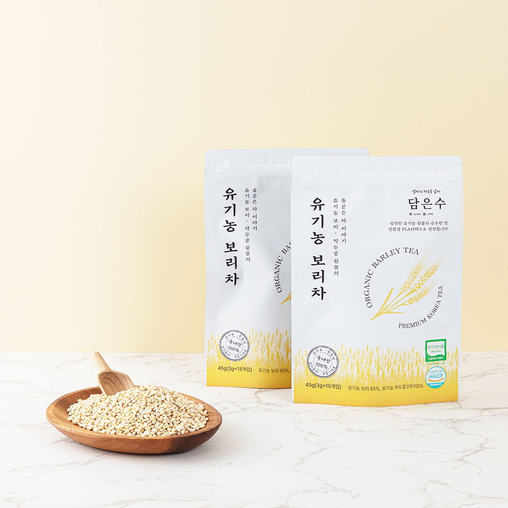 담은수 유기농 보리차 45g(3g*15개입)