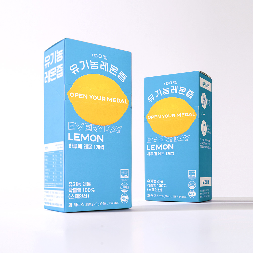 귤메달 100% 유기농 레몬즙 스틱 (20g x 14포)