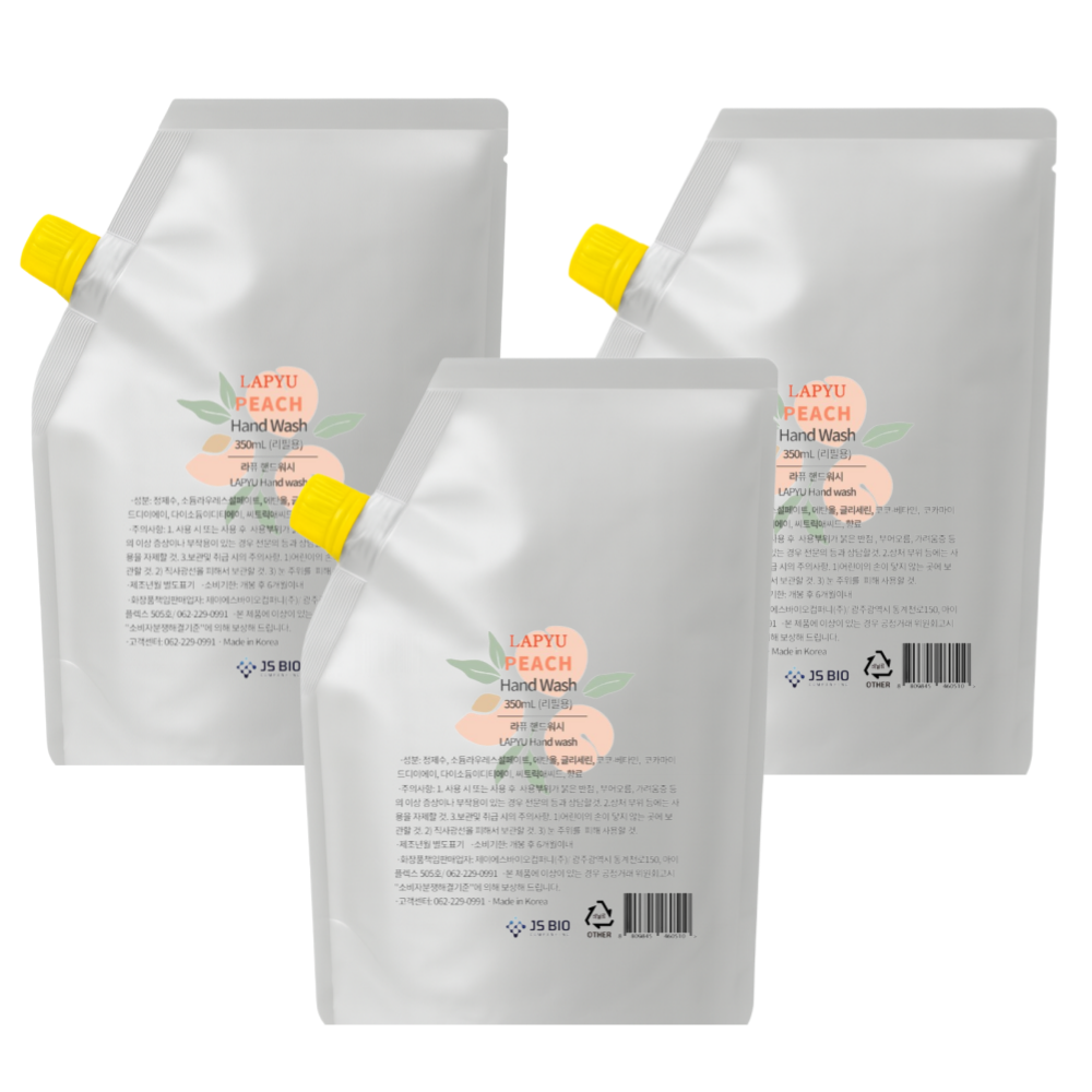 라퓨 거품 핸드워시 복숭아향 리필용 대표이미지 섬네일
