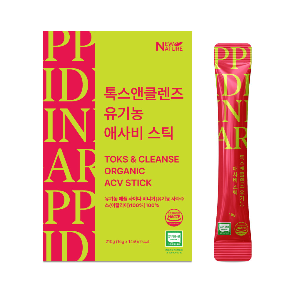 [뉴네이처] 톡스앤클렌즈 유기농 애사비 스틱 (15g*14포)
