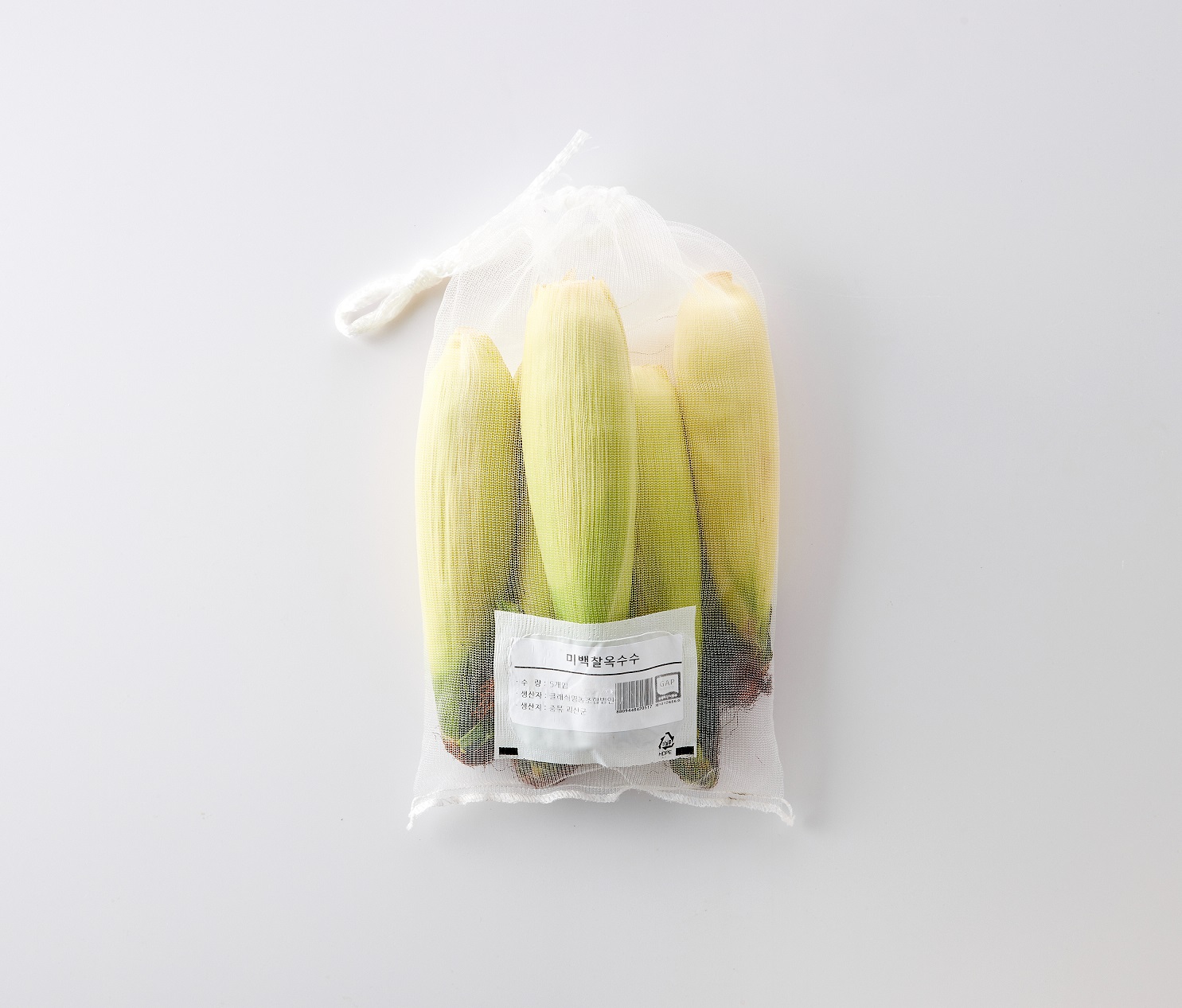 [농할 20%쿠폰] 괴산 미백 찰옥수수 5개 (1kg 내외)
