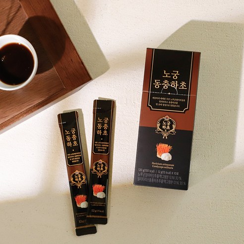 1+1 노궁동충하초 노루궁뎅이 + 동충하초 고농축 액상 (12g x 30포 x 2박스)