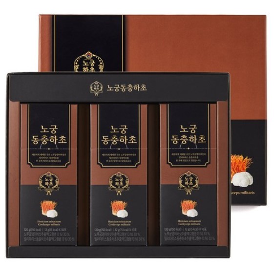 1+1 노궁동충하초 노루궁뎅이 + 동충하초 고농축 액상 (12g x 30포 x 2박스)