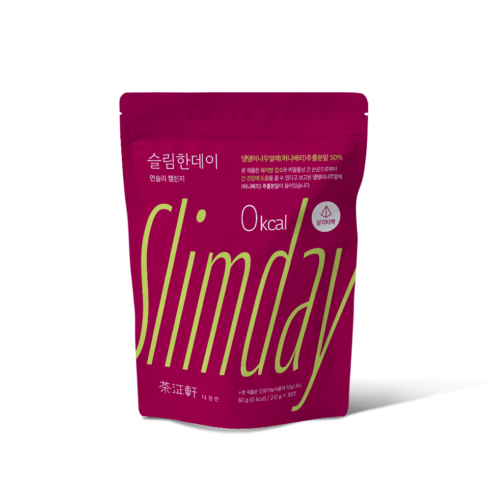 슬림한데이 제로칼로리 콤부차 30T 먼슬리챌린지 제로슈가 디카페인 물대용 차 대표이미지 섬네일