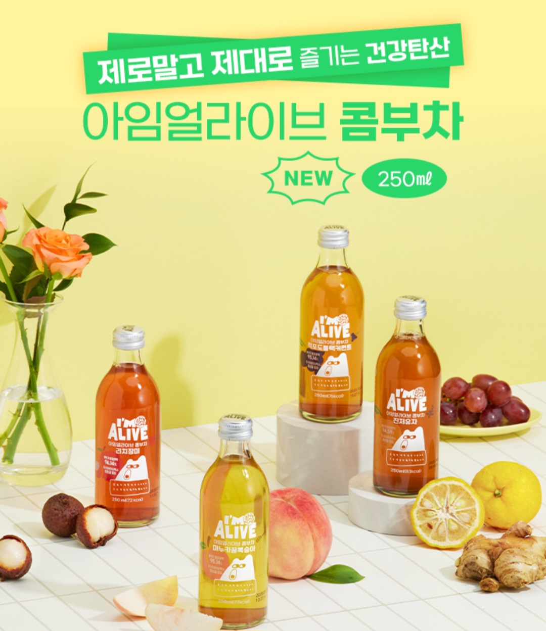 아임얼라이브콤부차 250ml 12병