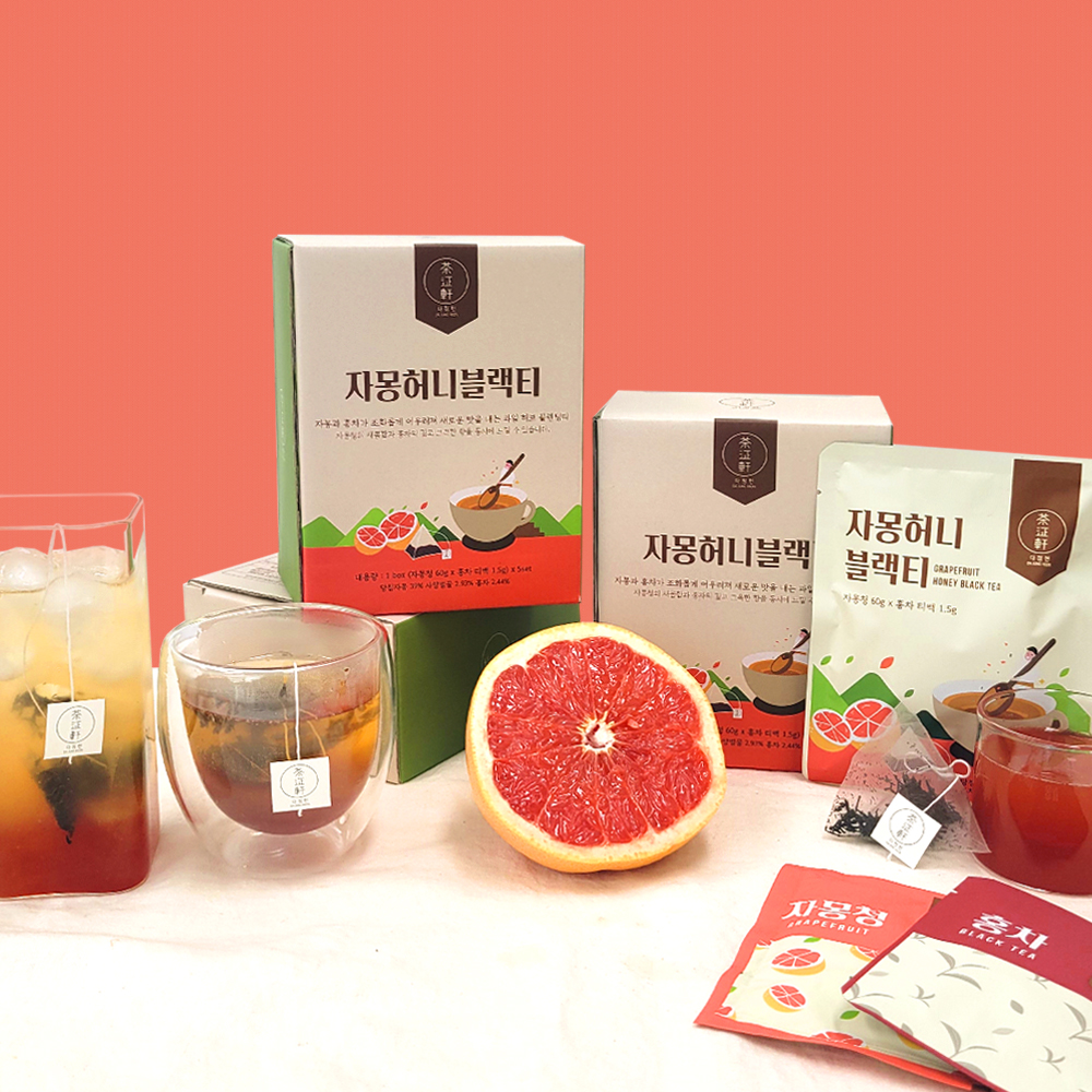 다정헌 과일청 블렌딩티 자몽허니블랙티 스몰패키지 1BOX (5개입)