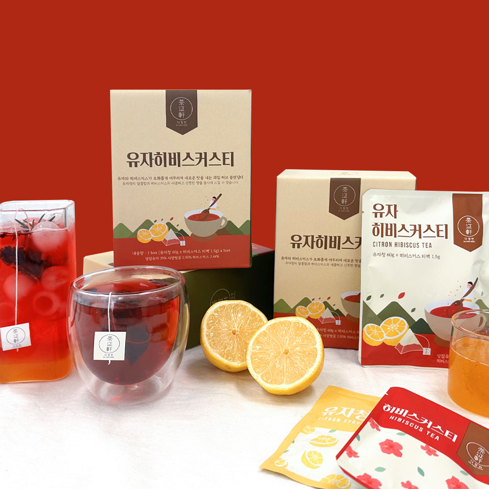 다정헌 과일청 블렌딩티 유자히비스커스티 스몰패키지 1BOX (5개입)