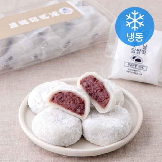 청사초롱 간편 개별포장 찹쌀떡 best 3종 세트 (수수떡/찹쌀떡/딸기/자색고구마/블랙찰떡/망고)