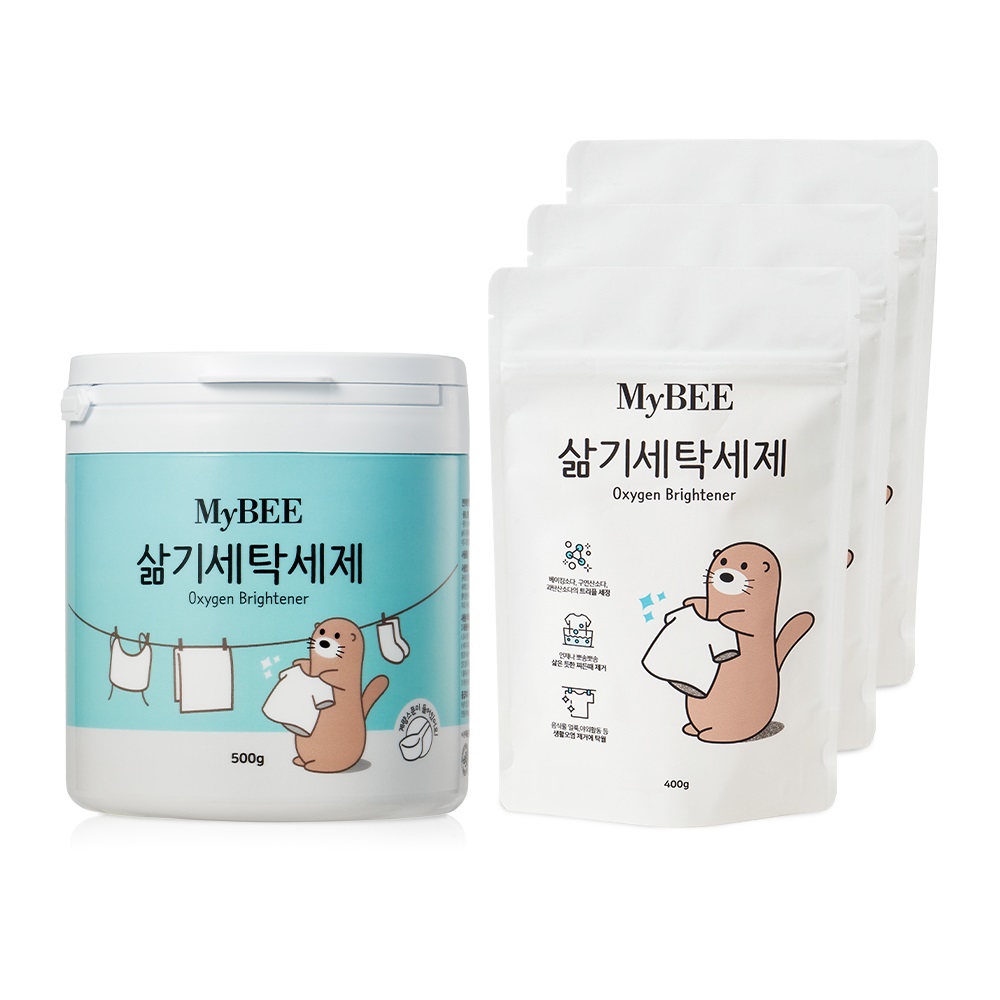 마이비 삶기세탁세제 용기1개+리필3팩