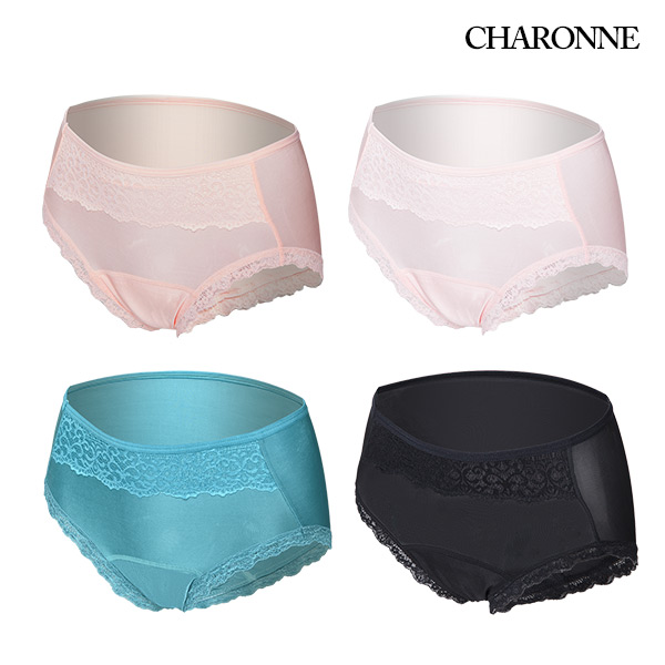 샤론느 여성 풍기인견 국산 햄방지 방수 패드 안심 요실금 레이스 팬티 4종 택2