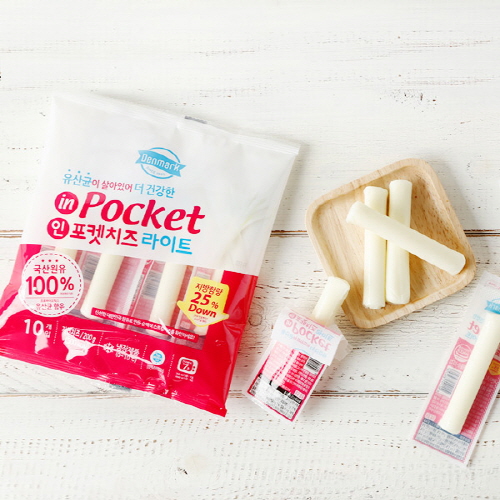 [동원] 덴마크 인포켓치즈 라이트 20g x 30개 (10*3)