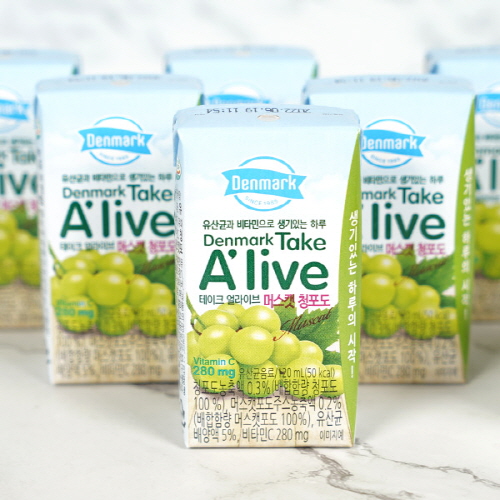 [동원] 덴마크 테이크 얼라이브 머스캣 청포도 120mL x 48개