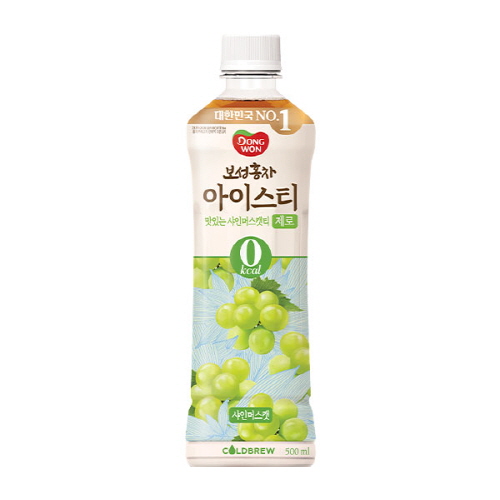 [동원] 보성홍차 아이스티 제로 샤인머스캣 500mL x 24개 대표이미지 섬네일