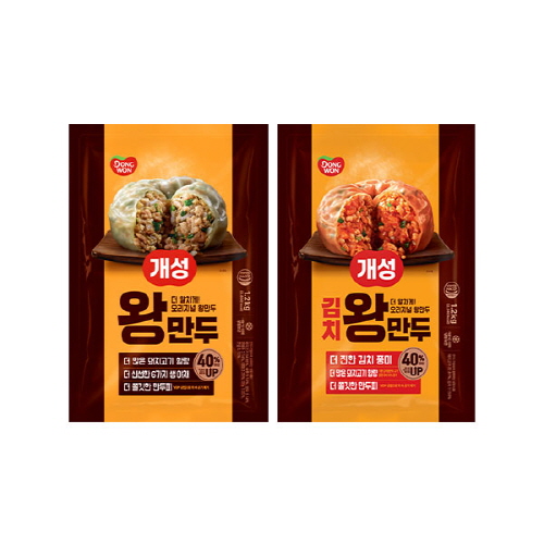[동원] 개성 왕만두 1.2kg 1개+김치왕만두 1.2kg 1개