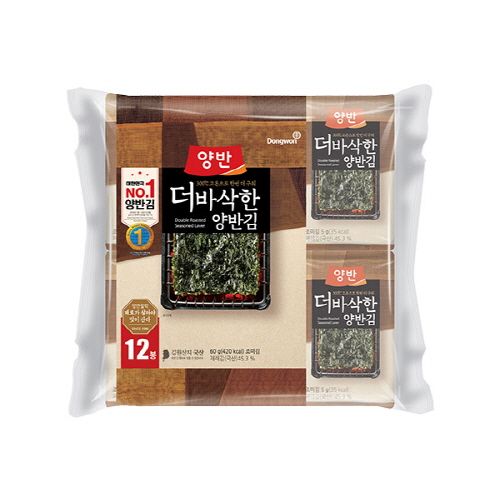 [동원] 더 바삭한 김 [식탁12P(8매)] x 4 (48봉)