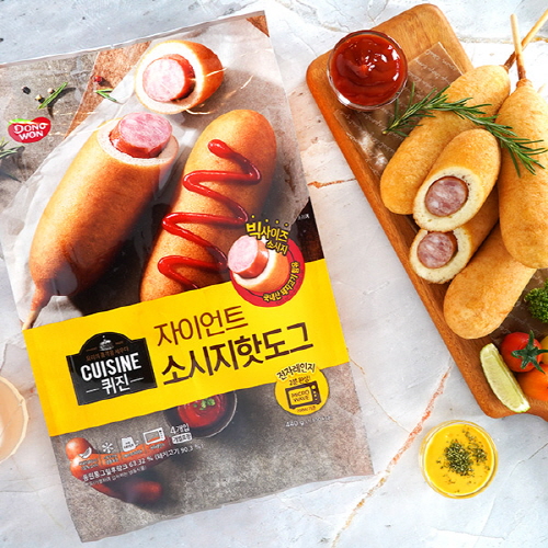 [동원] 퀴진 자이언트 소시지 핫도그 440g x 3개