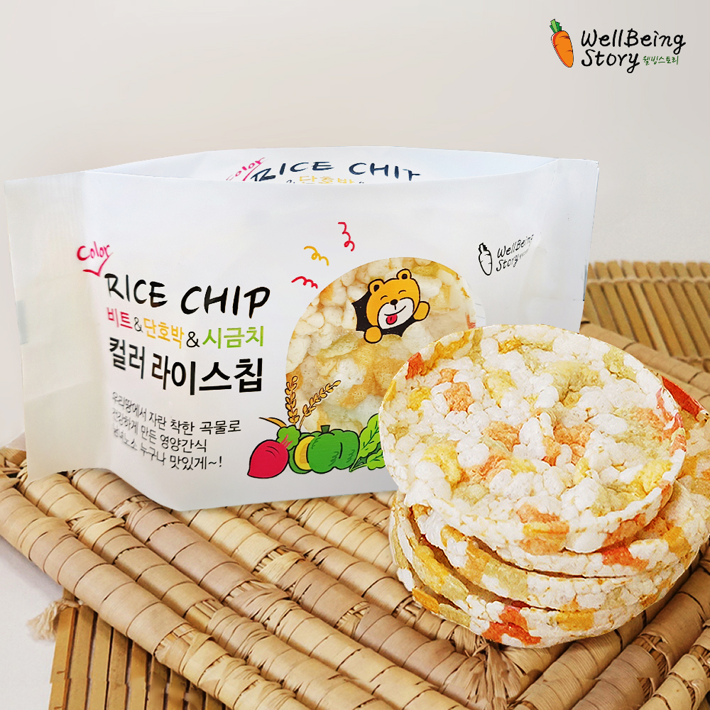 우리아이 건강간식 컬러라이스칩 국내산 쌀과자 떡뻥 뻥튀기 학교 어린이집 단체 유치원 교회