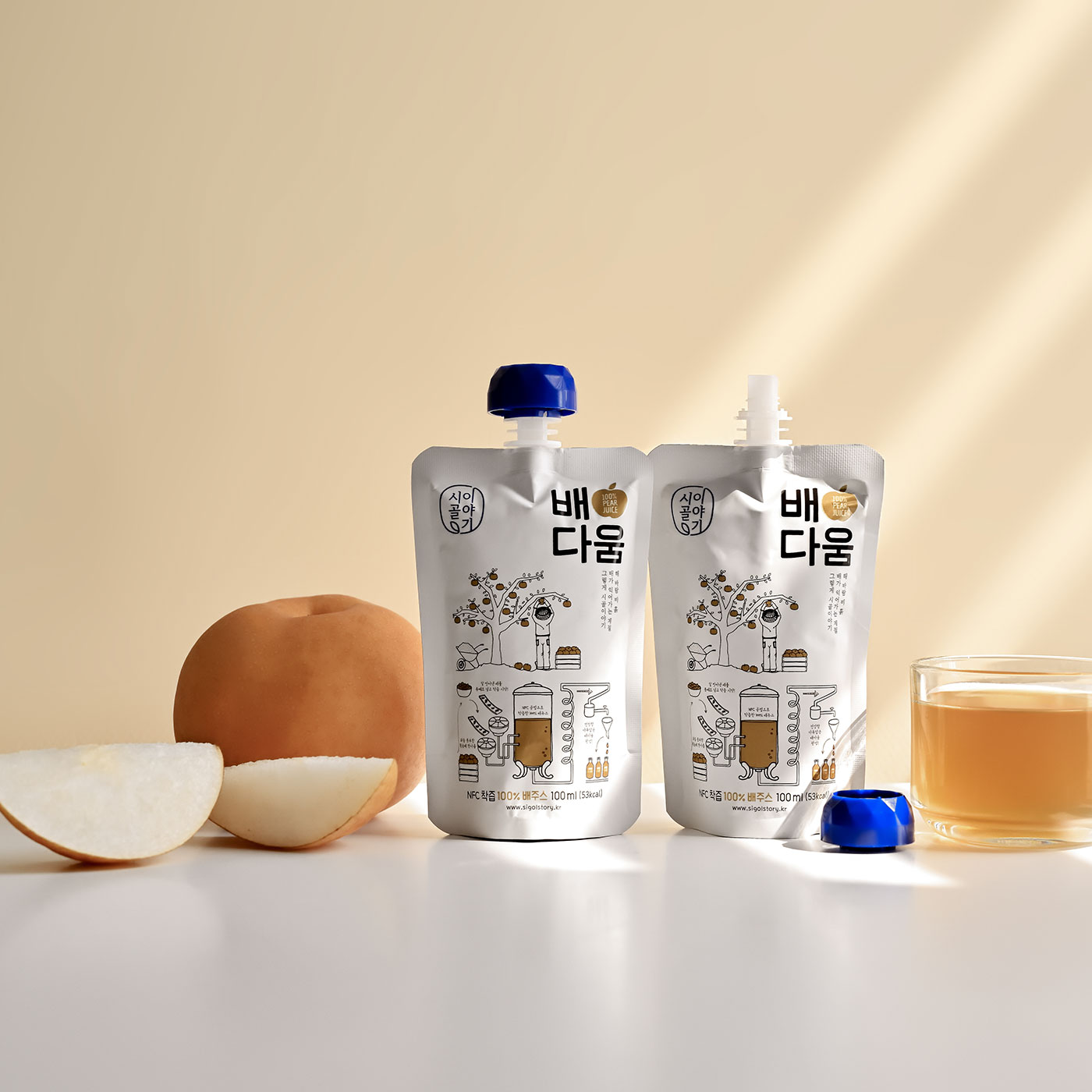 100% 국내산 배만 오롯이 배즙