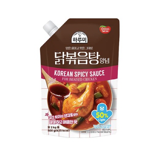 [동원] 하루미 양념 500g x 4봉 모음전 (닭볶음탕 / 돼지불고기 / 돼지갈비 / 소불고기 / 소갈비)