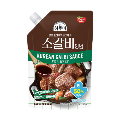 [동원] 하루미 양념 500g x 4봉 모음전 (닭볶음탕 / 돼지불고기 / 돼지갈비 / 소불고기 / 소갈비)
