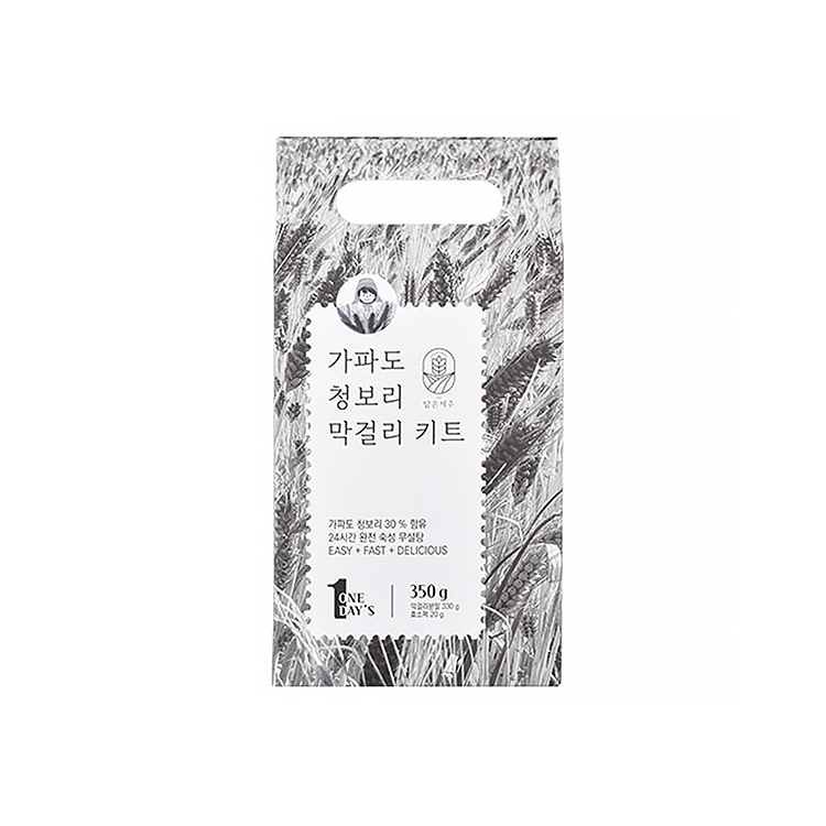 제주 컬러보리 막걸리 키트 3종 (청보리/까망보리 각 350g)