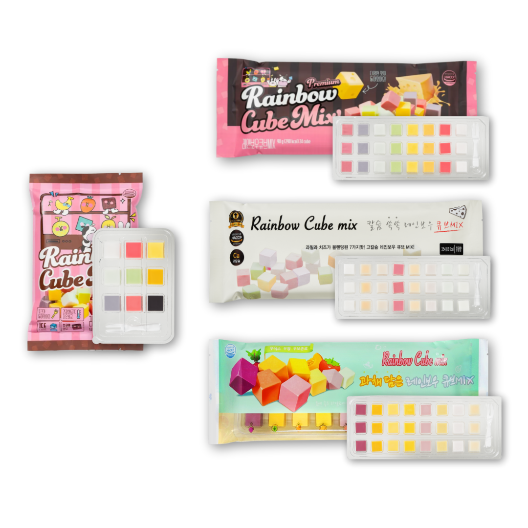 얼려먹는 과일큐브치즈 레인보우 큐브MIX 4종 4팩 대표이미지 섬네일