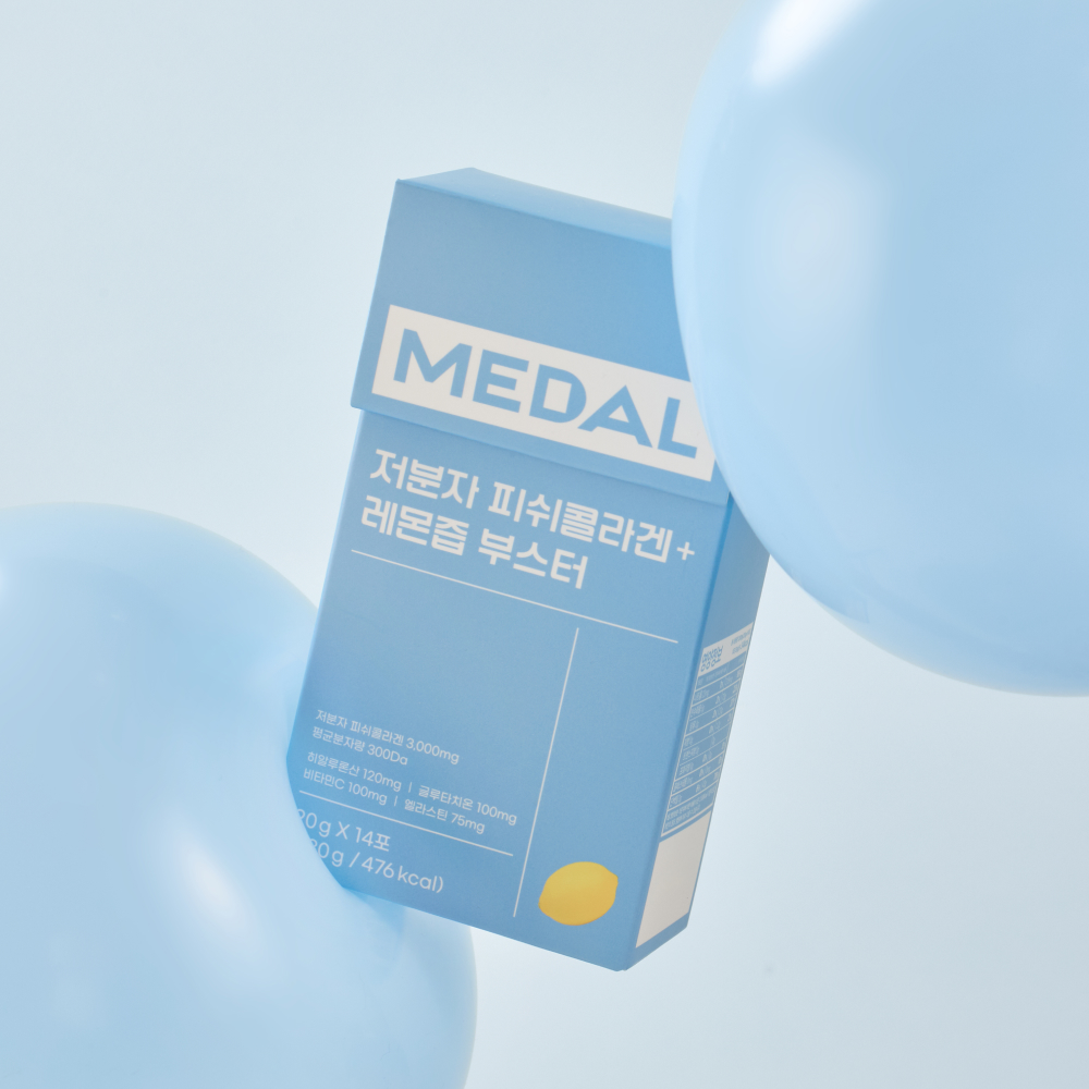 귤메달 저분자 피쉬콜라겐 + 레몬즙부스터 (20g x 14포)