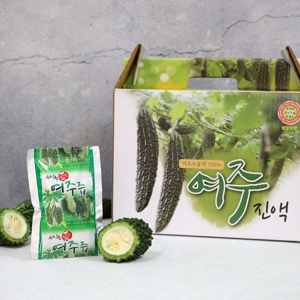 국내산 100% 여주즙 무첨가 순수 생여주 원액 100ml  60포