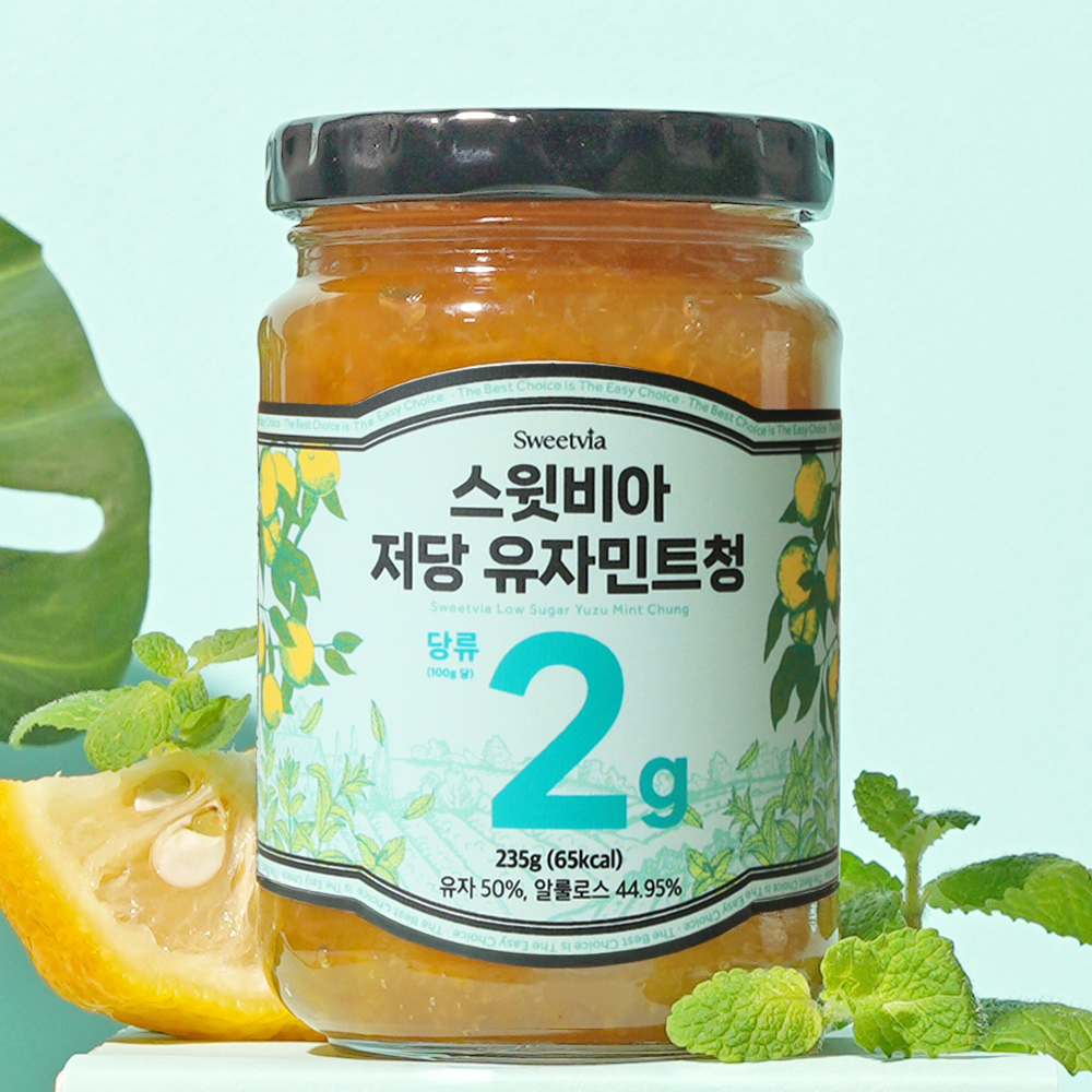 스윗비아 저당 유자민트청 235g 대표이미지 섬네일