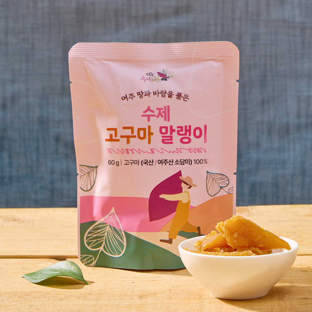 쫀득 달콤한 꿀고구마 말랭이 (팩당 60g) 대표이미지 섬네일