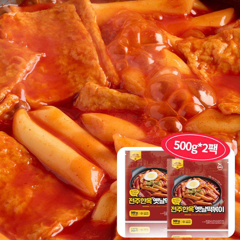 [1+1]전주한옥 옛날떡볶이 추억의 밀 떡볶이 (500G+500G) 대표이미지 섬네일