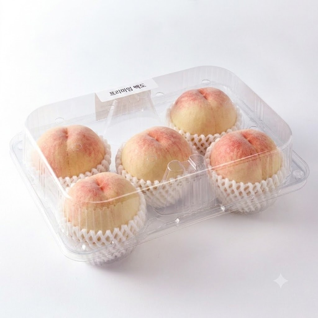 GAP 아삭쫀득 백도 복숭아(1.25kg, 4~5과)