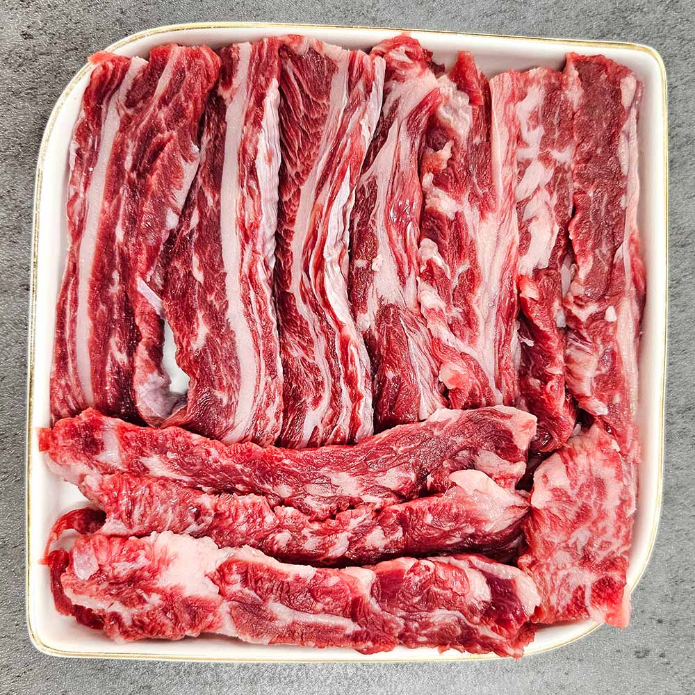 소고기 모듬 등심 부채 토시, 안창살 각 200g 총 800g