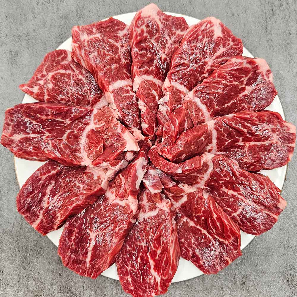 소고기 모듬 등심 부채 토시, 안창살 각 200g 총 800g