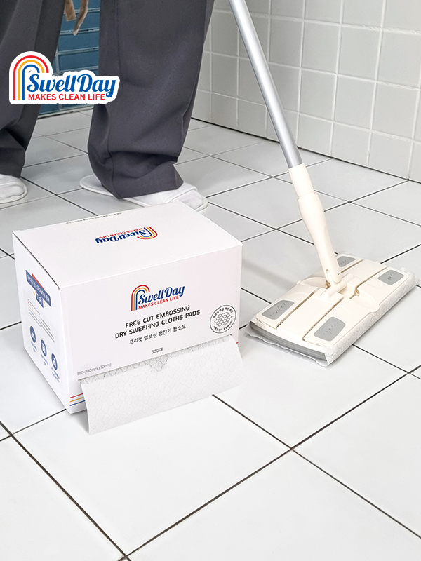 스웰데이 프리미엄 엠보싱 정전기 청소포 300매입