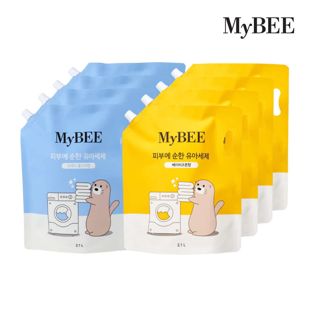 마이비 피부에순한 유아세제 리필(2100ml) 4팩_향선택