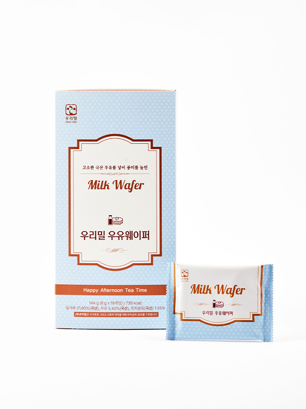 우리밀 우유웨이퍼(8g*18개)