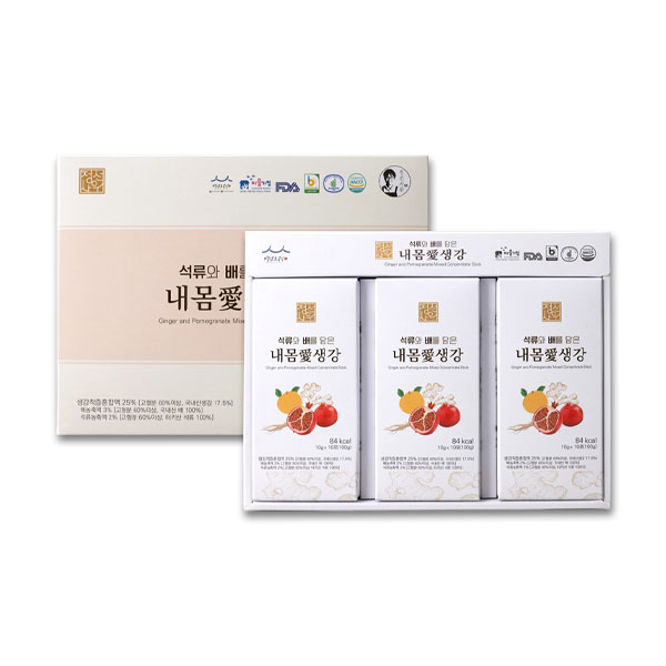 정선사위 석류와 배를 담은 생강스틱 수제생강청 스틱 300g