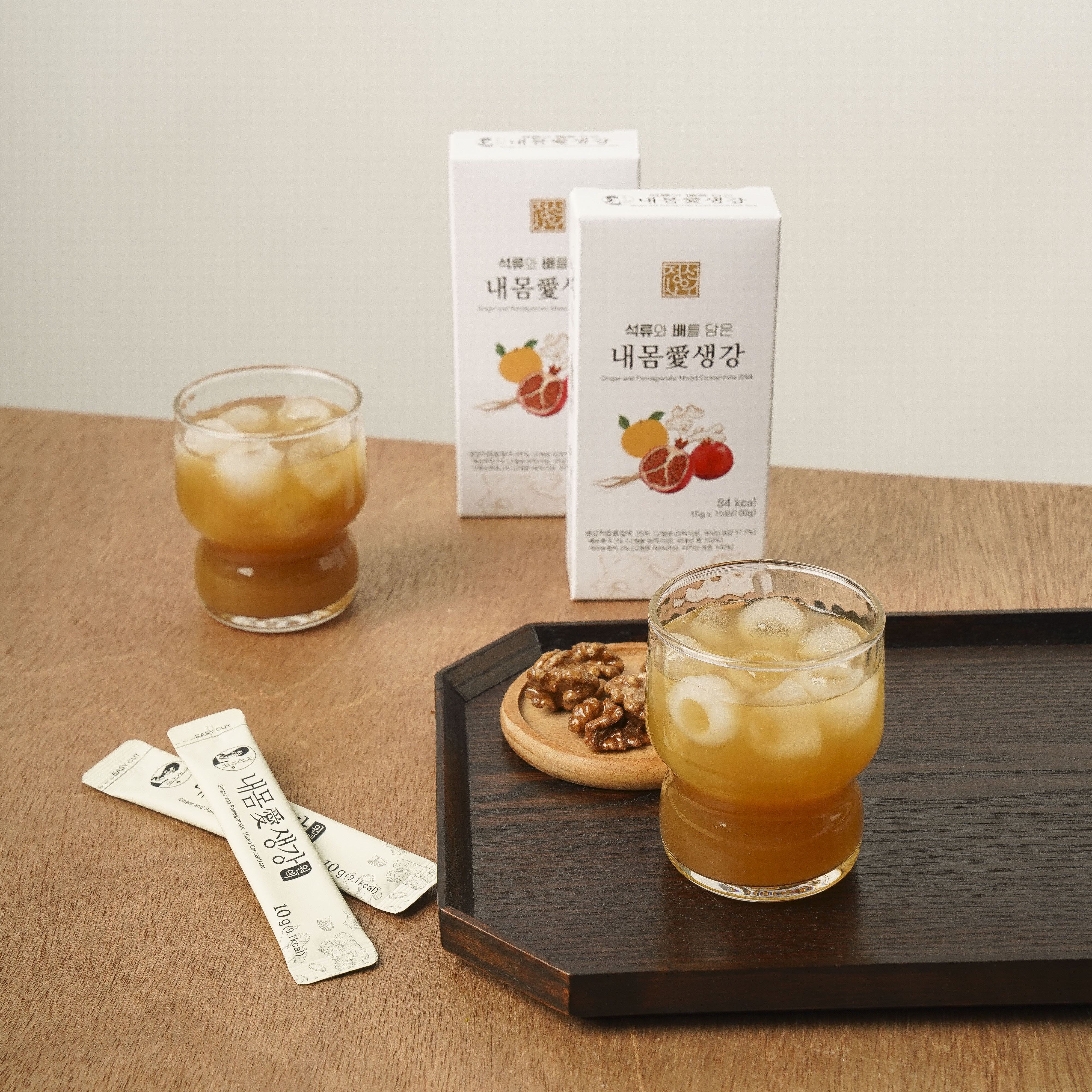 정선사위 석류와 배를 담은 생강스틱 수제생강청 스틱 300g