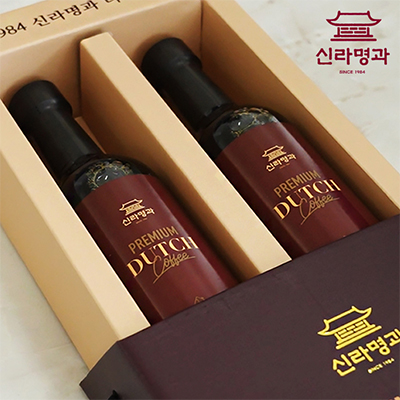 1984 신라명과 더치커피 콜드브루 원액 375ml 2병 선물세트	