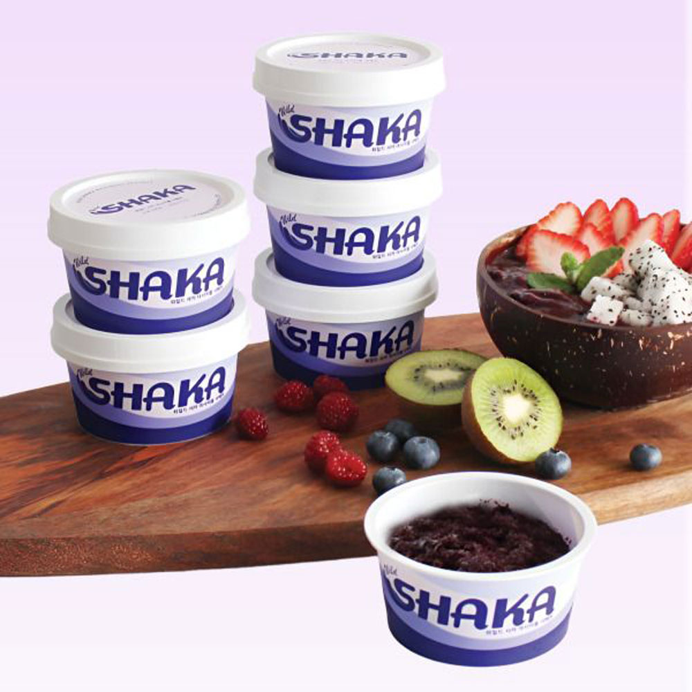 [와일드샤카] 아사이베리 아사이볼 샤베트 퓨레 100g*6개