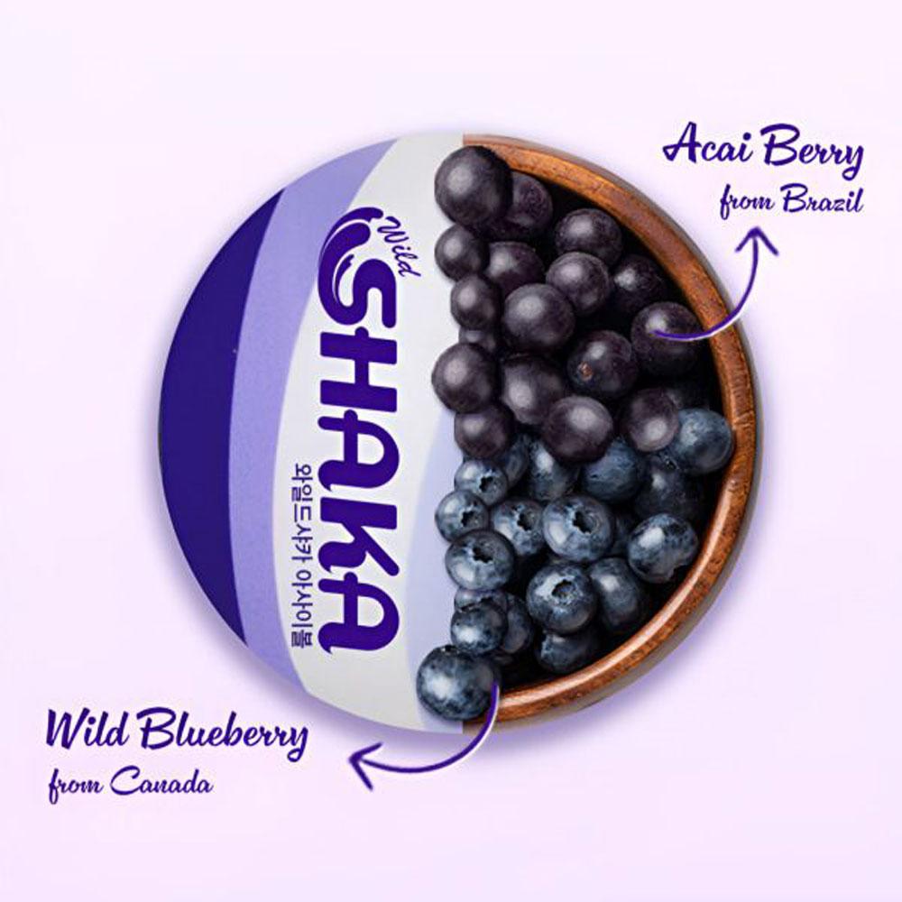 [와일드샤카] 아사이베리 아사이볼 샤베트 퓨레 100g*6개