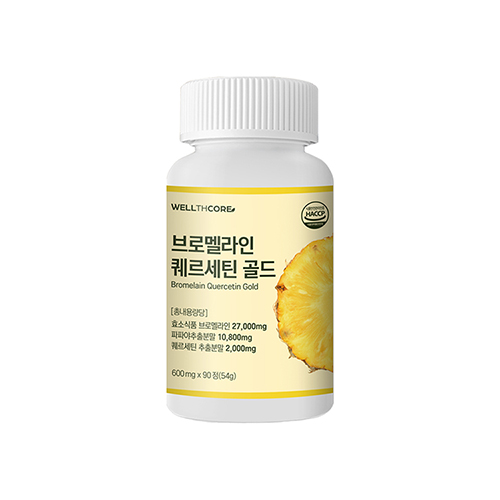 [웰스코어] 브로멜라인 퀘르세틴 파인애플 효소 90정 (3개월분) 대표이미지 섬네일