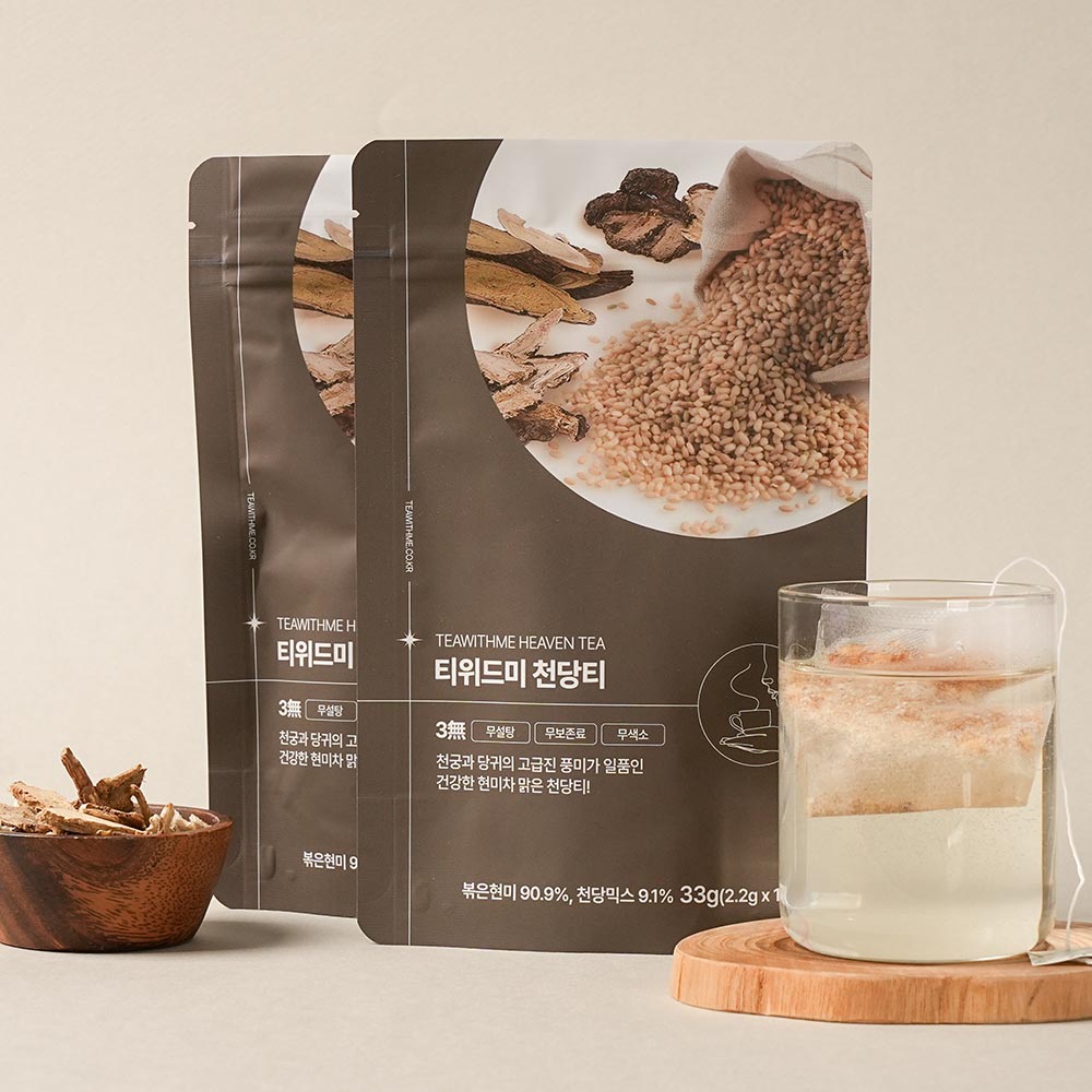 건강한 천당티 15티백 천궁 당귀 감초 국산 볶은 현미차