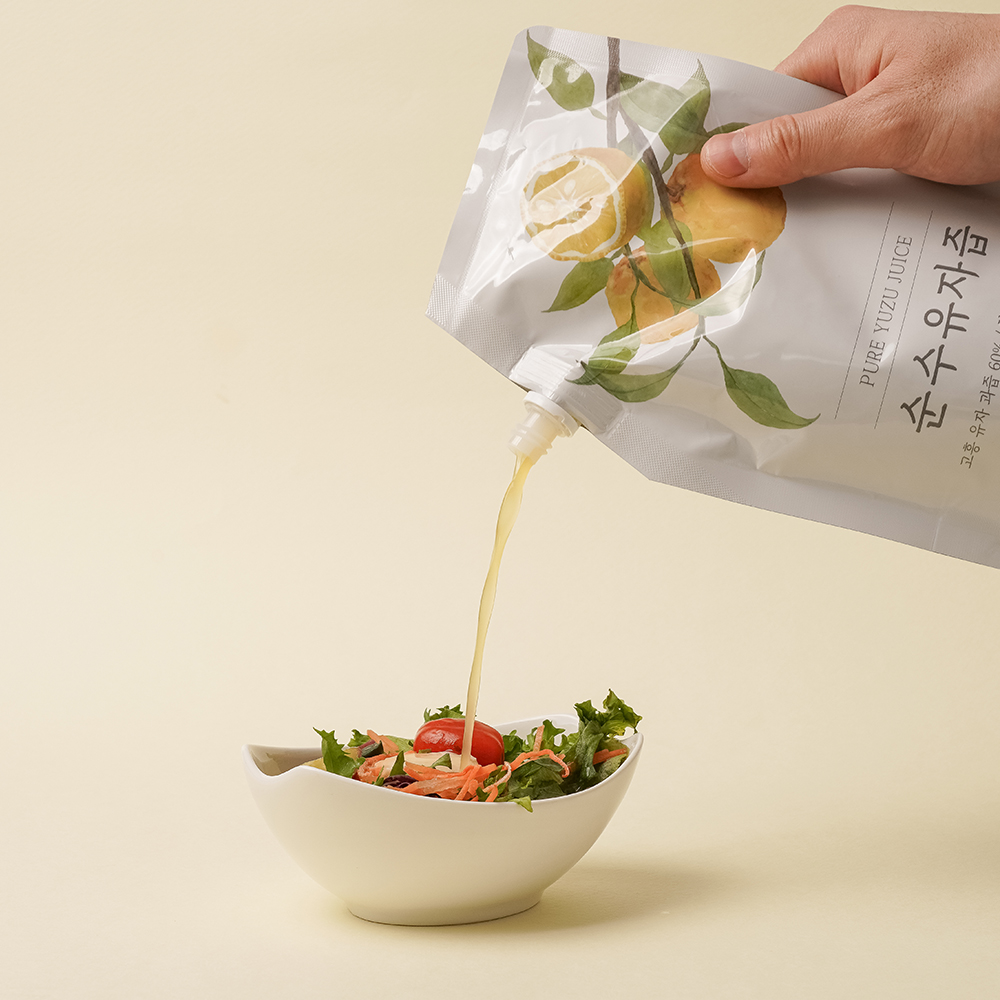 고흥 저당 순수유자즙 1팩 450g 알룰로스 건더기없는유자청