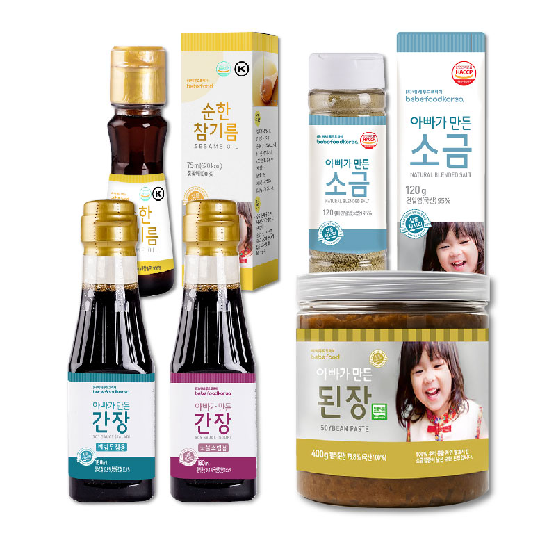 베베푸드 우리 아이 양념세트 4종